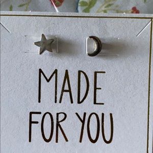 New Silver moon and star